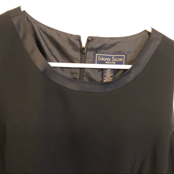 Laura Scott Black sheath dress size 14P NWT PETITE - Picture 7 of 8